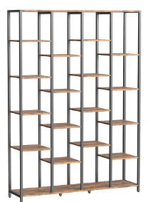Open storage shelf and rack